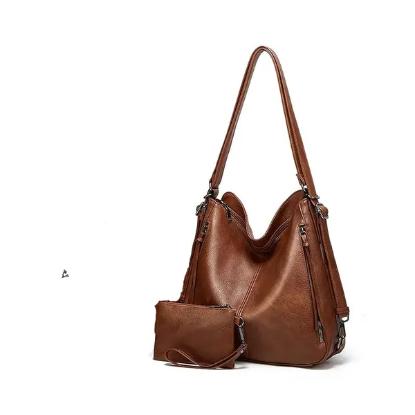 Tan_PU_Premium_Shoulder_Bag_For_Women