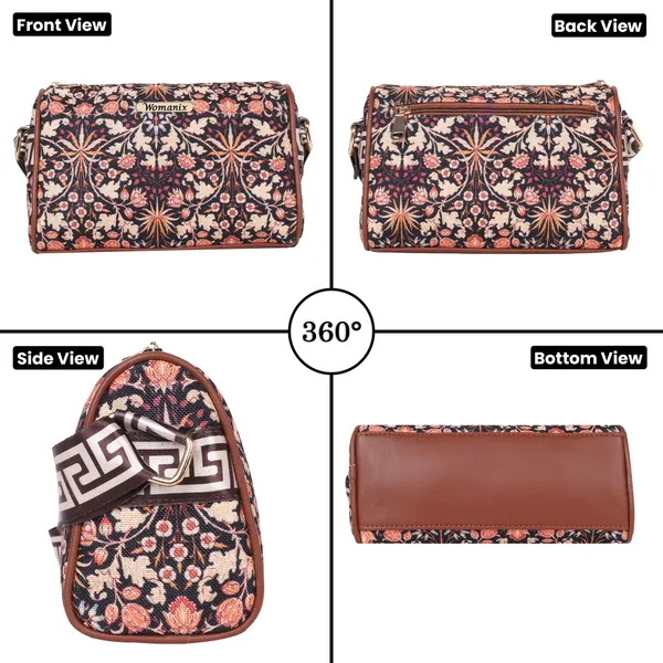 Black_And_Pink_Jute_Premium_Sling_Bag_For_Women
