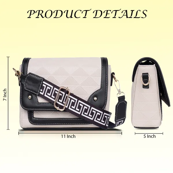 Beige_And_Black_Pu_Premium_Sling_Bag_For_Women