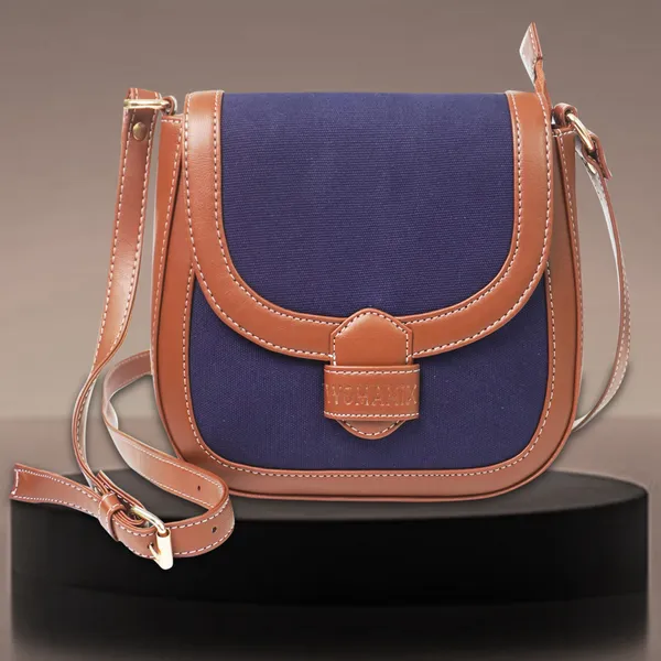 Blue_And_Tan_Canvas_Premium_Sling_Bag_For_Women