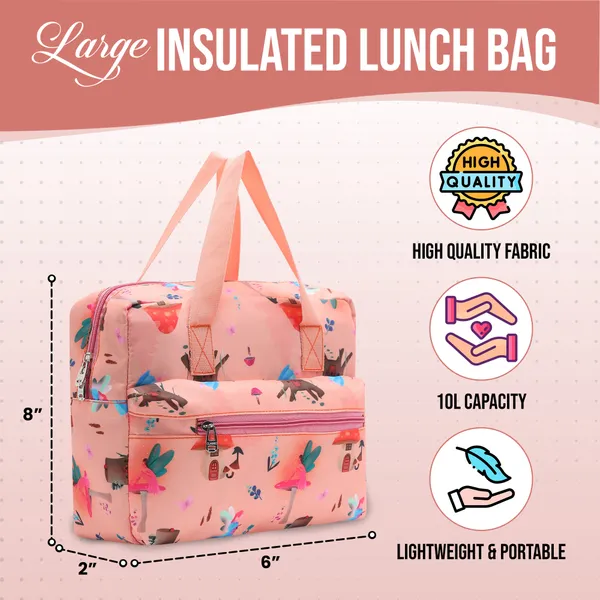 Peach_Cloth_Premium_Lunch_Box_Bag_For_Women