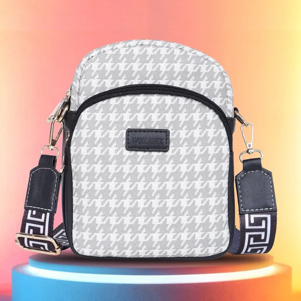 Grey_And_Black_Pu_Premium_Sling_Bag_For_Women