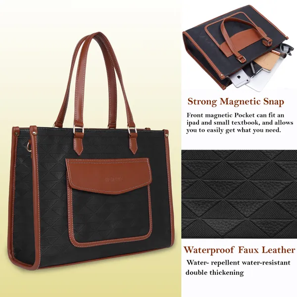Black_And_Tan_Pu_Premium_Laptop_Tote_Bag_For_Women