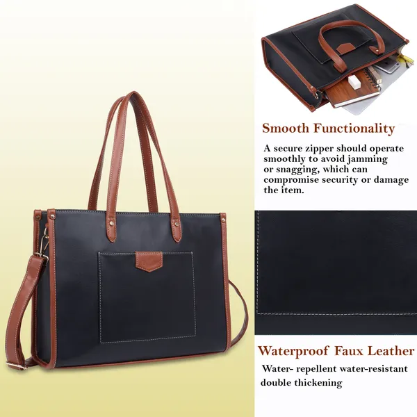 Black_And_Tan_Pu_Premium_Laptop_Tote_Bag_For_Women