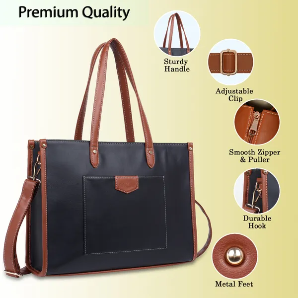 Black_And_Tan_Pu_Premium_Laptop_Tote_Bag_For_Women