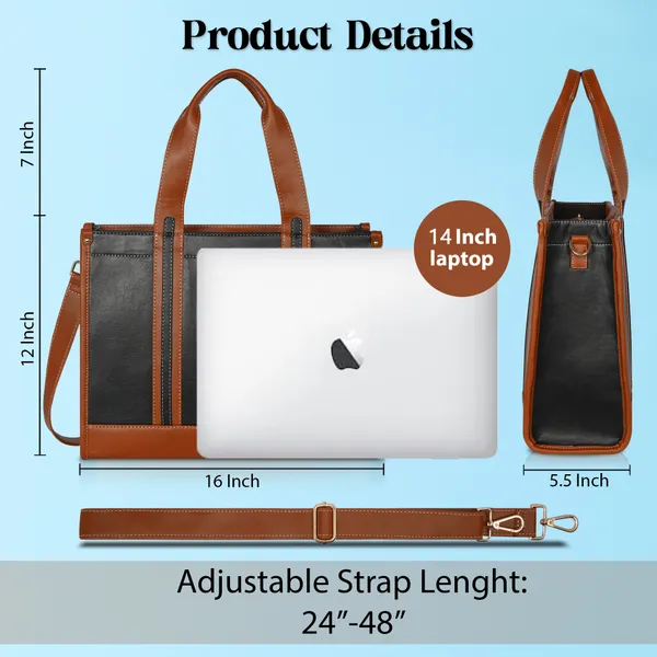 Black_And_Tan_Pu_Premium_Laptop_Tote_Bag_For_Women