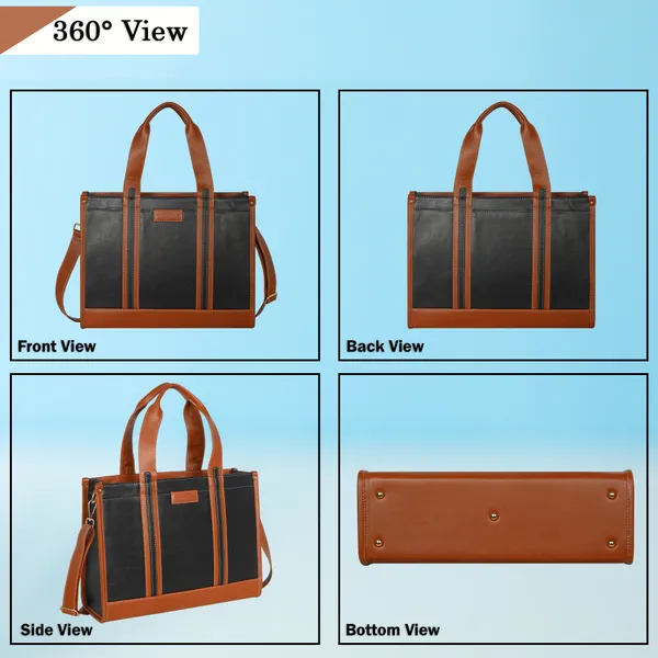 Black_And_Tan_Pu_Premium_Laptop_Tote_Bag_For_Women