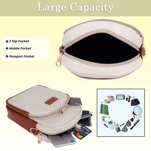 Beige_And_Tan_Pu_Premium_Sling_Bag_For_Women