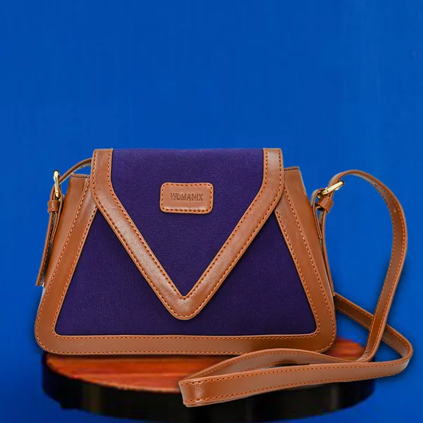 Blue_And_Tan_Canvas_Premium_Sling_Bag_For_Women