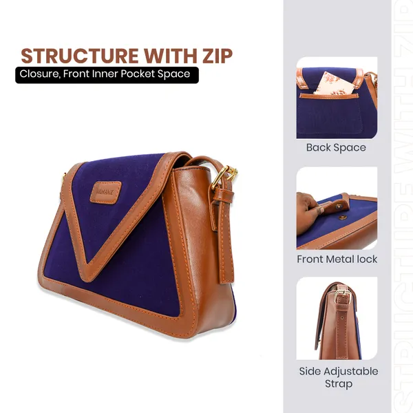 Blue_And_Tan_Canvas_Premium_Sling_Bag_For_Women