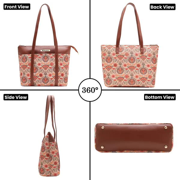 White_And_Peach_Jute_Premium_Handbag_And_Shoulder_Bag_For_Women