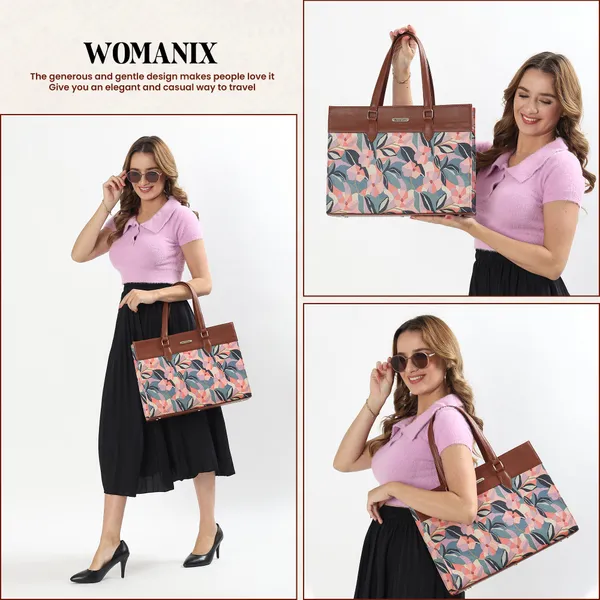 Peach_And_Sky_Blue_Jute_Premium_Laptop_Tote_Bag_For_Women