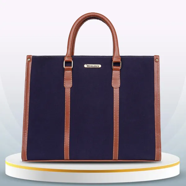 Blue_And_Tan_Canvas_Premium_Laptop_Tote_Bag_For_Women