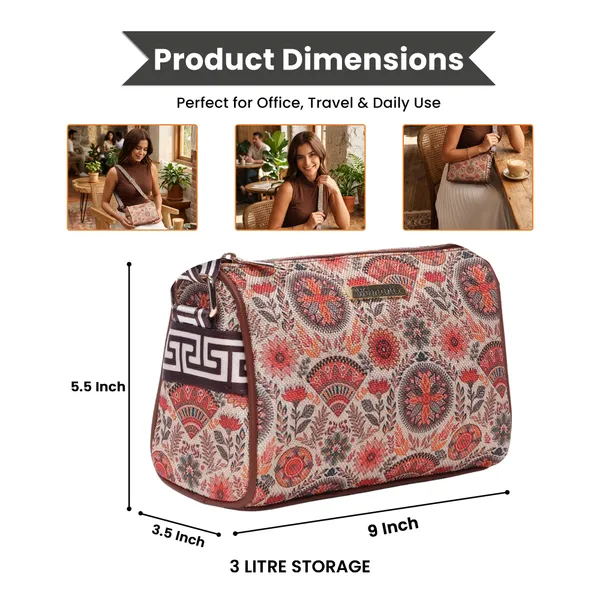 White_And_Peach_Jute_Premium_Sling_Bag_For_Women