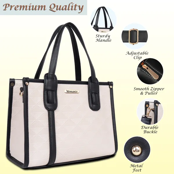 Beige_And_Black_Pu_Premium_Handbag_For_Women