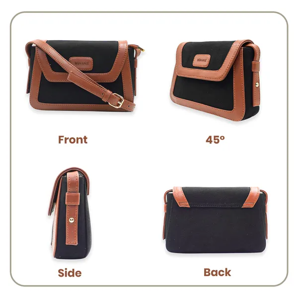 Black_And_Tan_Canvas_Premium_Sling_Bag_For_Women
