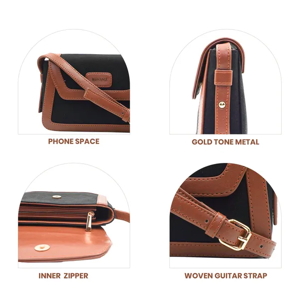 Black_And_Tan_Canvas_Premium_Sling_Bag_For_Women
