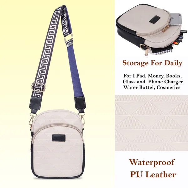 Beige_And_Black_Pu_Premium_Sling_Bag_For_Women