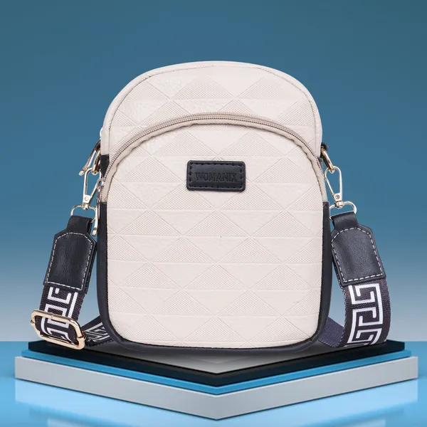 Beige_And_Black_Pu_Premium_Sling_Bag_For_Women