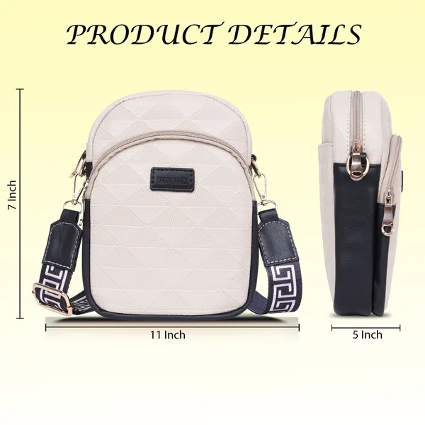 Beige_And_Black_Pu_Premium_Sling_Bag_For_Women