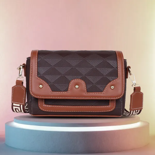 Brown_And_Tan_Pu_Premium_Sling_Bag_For_Women