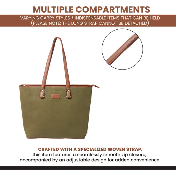 Green_And_Tan_Canvas_Premium_Handbag_And_Shoulder_Bag_For_Women