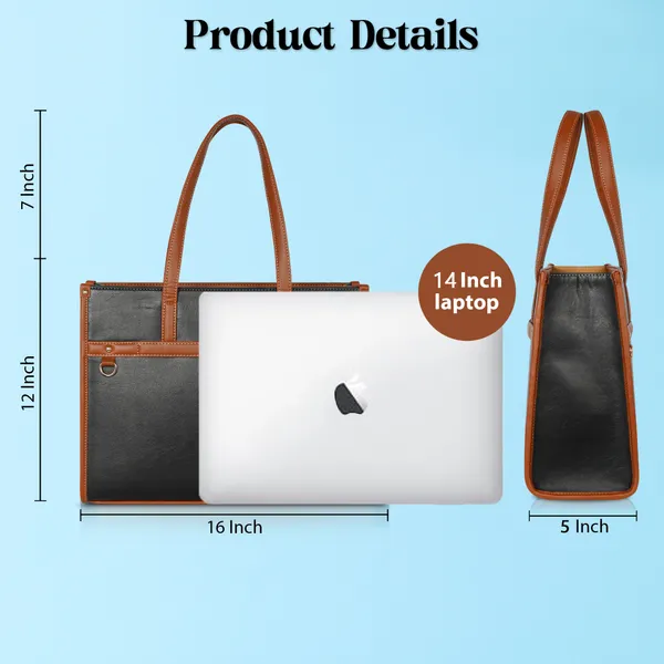 Black_And_Tan_Pu_Premium_Laptop_Tote_Bag_For_Women