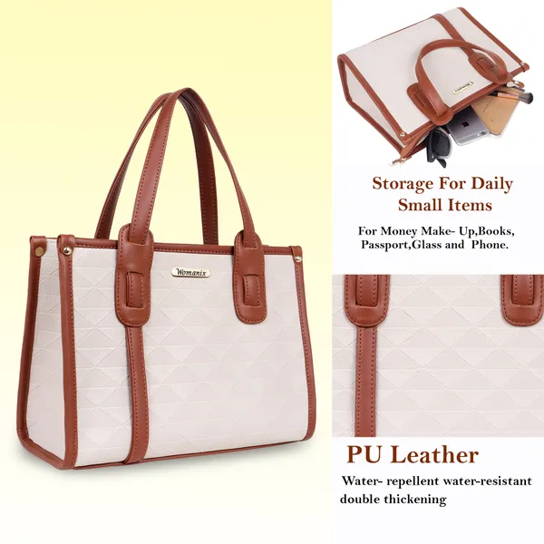 Beige_And_Tan_Pu_Premium_Handbag_For_Women
