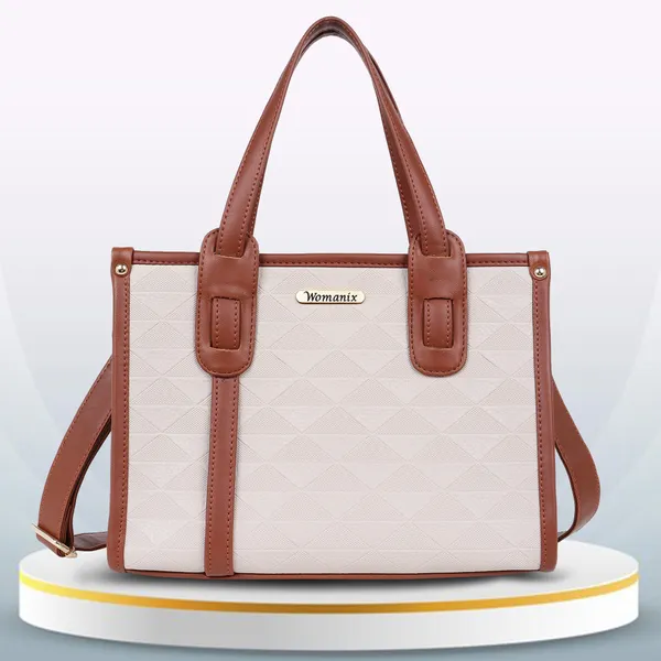 Beige_And_Tan_Pu_Premium_Handbag_For_Women