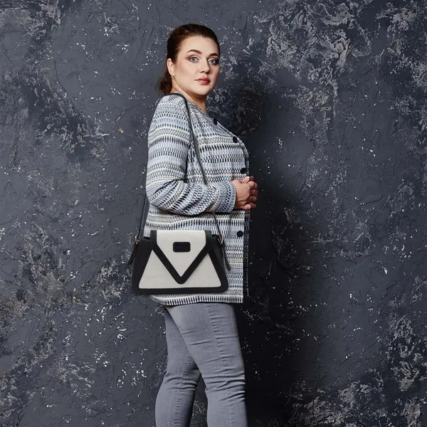 Beige_And_Black_Canvas_Premium_Sling_Bag_For_Women