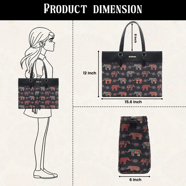 Grey_And_Black_Jute_Premium_Laptop_Tote_Bag_For_Women