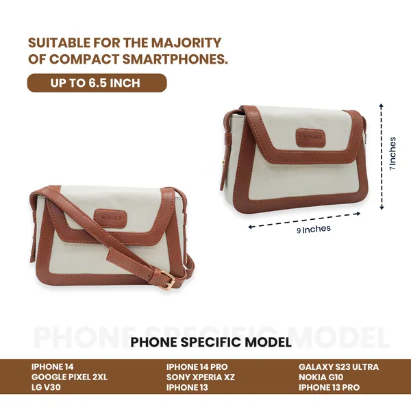 Beige_And_Tan_Canvas_Premium_Sling_Bag_For_Women