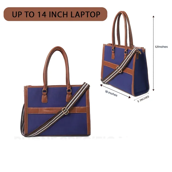 Blue_And_Tan_Canvas_Premium_Laptop_Tote_Bag_For_Women