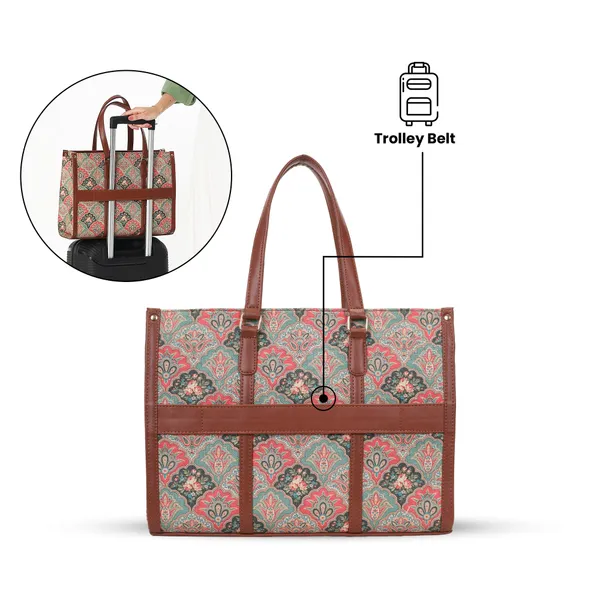 Blue_And_Pink_Jute_Premium_Laptop_Tote_Bag_For_Women