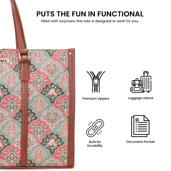 Blue_And_Pink_Jute_Premium_Laptop_Tote_Bag_For_Women