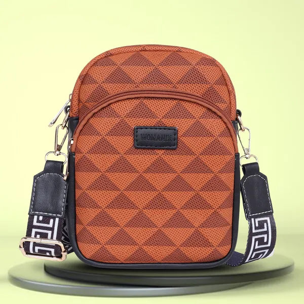 Tan_And_Black_Pu_Premium_Sling_Bag_For_Women