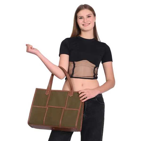 Green_And_Tan_Canvas_Premium_Laptop_Tote_Bag_For_Women