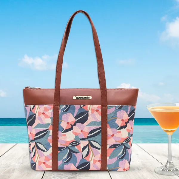 Peach_And_Sky_Blue_Jute_Premium_Handbag_And_Shoulder_Bag_For_Women