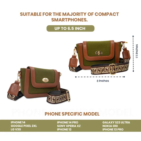 Green_And_Tan_Canvas_Premium_Sling_Bag_For_Women