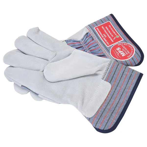 Leather_Working_Gloves_Grey_And_Blue_Strip_Mps_105