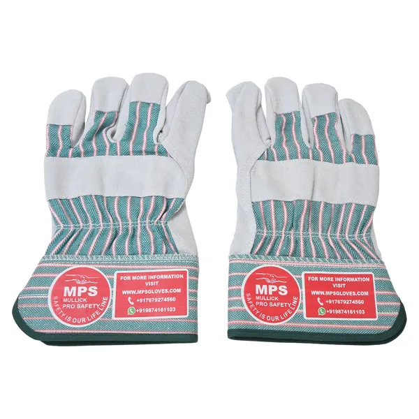 Leather_Working_Gloves_Grey_And_Green_Strip_Mps_106