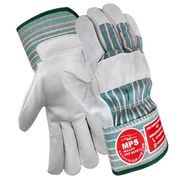 Leather_Working_Gloves_Grey_And_Green_Strip_Mps_106