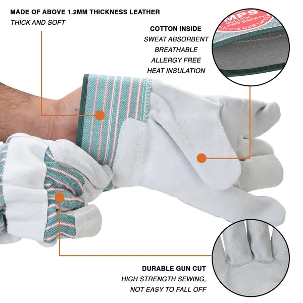 Leather_Working_Gloves_Grey_And_Green_Strip_Mps_106
