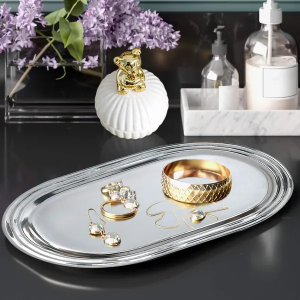 Silver_Stainless_Steel_Mirror_Polish_Oval_Amenity_Tray