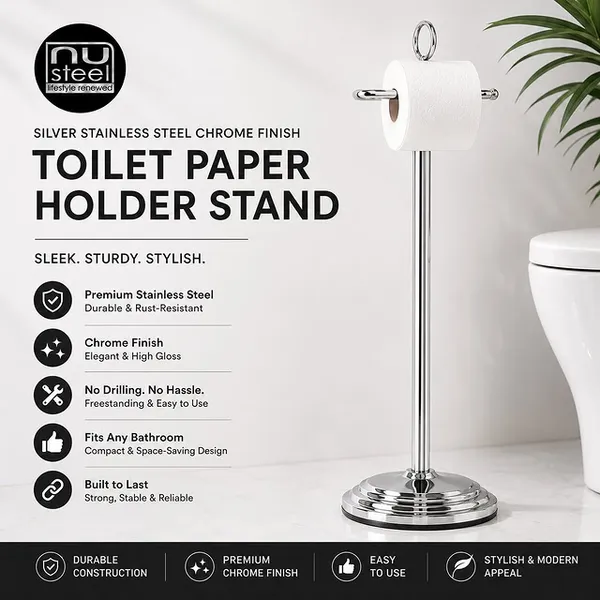 Silver_Stainless_Steel_Chrome_Finish_Toilet_Paper_Holder_Stand