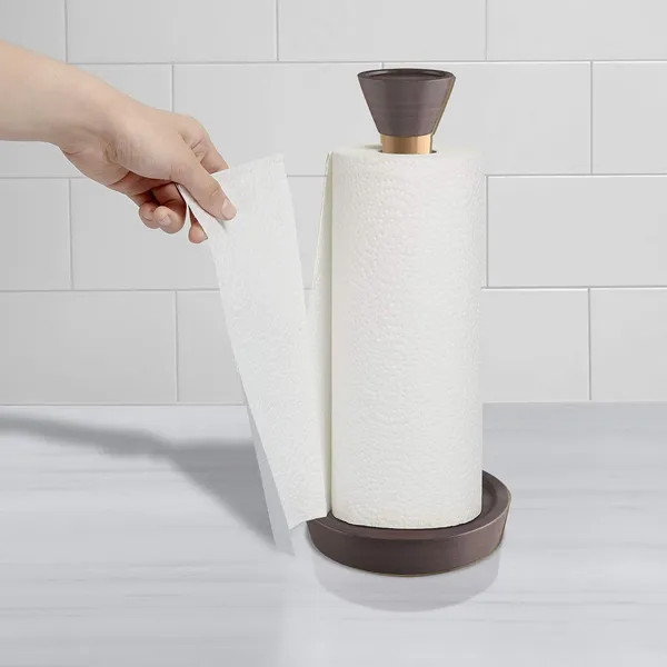 Bronze_Stainless_Steel_Wood_Finish_Kitchen_Paper_Roll_Holder