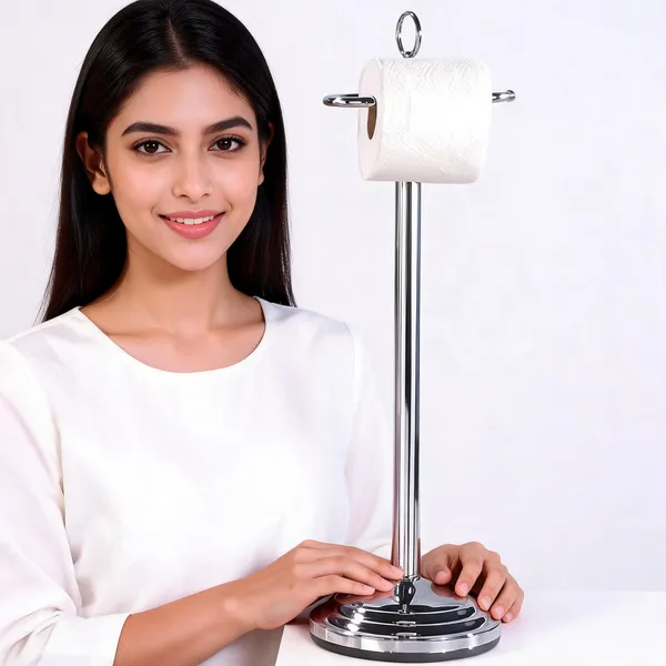 Silver_Stainless_Steel_Chrome_Finish_Toilet_Paper_Holder_Stand