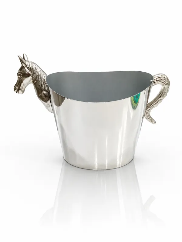 Silver_Stainless_Steel_Horse_Handle_Wine_Cooler