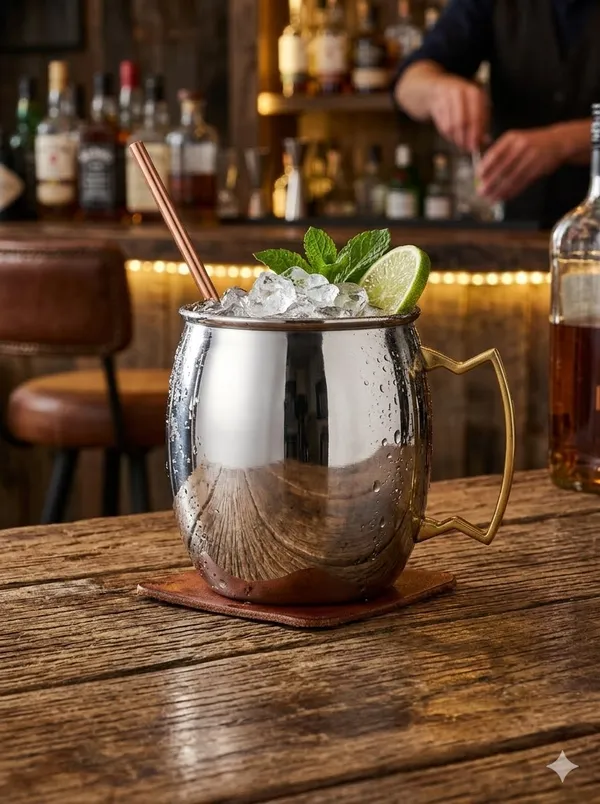 Silver_Stainless_Steel_Double-Wall_Mirror_Polish_Brass_Handle_Beer_Mug