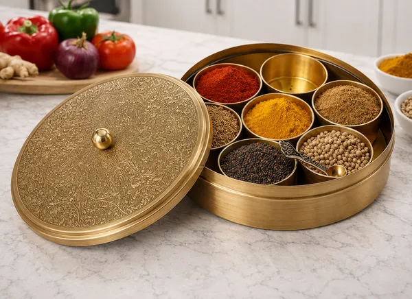Brass_Stainless_Steel_Etched_Floral_Gold_Finish_Box